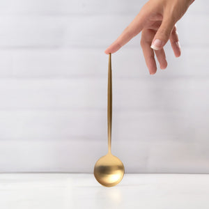 SIGNATURE GOLD SERVING SPOON
